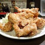 串エ門 - 唐揚定食６枚（大盛、生卵）1,300円