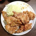 串エ門 - 唐揚定食６枚（大盛、生卵）1,300円