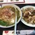 中華特色料理 君楽 - 料理写真:台湾ラーメン塩と回鍋飯のセット。両方小で730円税込！