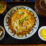 土佐うどん - かつとじ定食