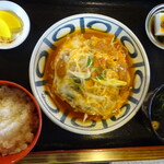 土佐うどん - かつとじ定食