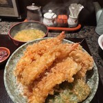 天ぷら つな八 - いかえび天丼