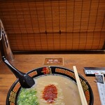 Ichiran Okayama Shimonakano Ten - 濃さなどは初めてなので普通で頼みました。