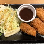 ゴッチョーサン - 三陸産牡蠣フライ＆静岡産鮪中落定食