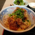 そば道 - 本日の丼（鶏天丼）