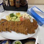 食堂よしかわ - 特大カツ定食(1,550円)