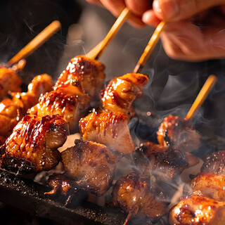 Indulge in carefully selected free-range chicken! Luxurious all-you-can-eat charcoal-grilled yakitori plan.