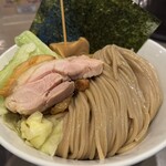 Tsukemen Gonokami Seisakujo - 特製海老味噌つけ麺 1500円。大盛り 150円。