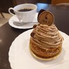 葦 - 料理写真:ティラミスモンブランタルトとブレンドコーヒー