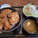 Tonkatsu Masa Chan Botanyama Ten - 三枚ヒレかつ丼　蟹サラダ