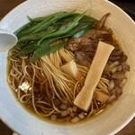 麺酒一照庵 晴天櫓 - 笠岡生醤油ラーメン1,000円