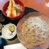 手打そば 満作 - 料理写真:エビ天丼セット