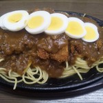 たんちょう 高田馬場店 - カツカレースパ+ゆで玉子をトッピングで