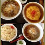 Haerbin Ryori Koukakuro - 醤油ラーメン＆天津飯＆炒飯