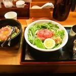 松阪牛麺 - 料理写真:松阪牛鉄板焼きガーリックライス＆松阪牛麺