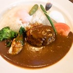 CAFETERIA NEW YORK - ランチセット ハンバーグカレー