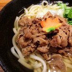 日本の大衆食堂　たつ吉 - 肉うどん  ¥1,500！(^^;;