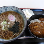 Fukushima Ya - かけそば＋ミニカレー丼