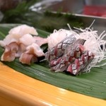 Sushi Mitsu - タコとサンマ。