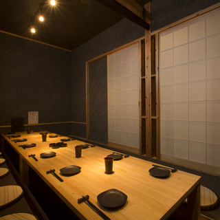 The store can also reserved for private use ◆ A relaxing store with a Japanese-style interior