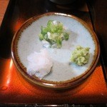 丸西屋 - 薬味です。