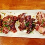 Shichirin Yakiniku Anan Shinmatsudo Ten - 1,500円コース・本日のお肉1品・ロース・ハラミ・ヤングカルビ(2人前) 