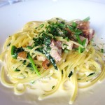 ristorante della collina - ベーコンとほうれん草のクリームソース