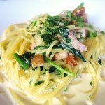 ristorante della collina - ベーコンとほうれん草のクリームソース