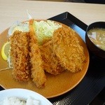 Katsuya Hirosaki Joto Ten - 海鮮ロースカツ定食810円