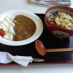 さんさろうどん - 天玉うどん＆中カレーのセット