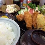 はまや食堂 - かきフライ定食（900円）★★★★☆