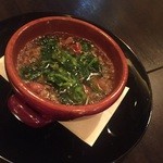 Italian Bar Rueru - ホタルイカのアヒージョ(限定。他の日に行った時は、エビのアヒージョでした)