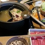 Shabushabu Onyasai Asagaya Ten - 厳選牛イタリア豚食べ放題 ￥2980   コラーゲンゆず塩&薬膳(＋￥400)