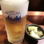 おばこ - アサヒ 生ビール 560円。