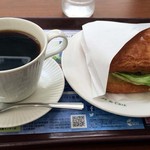 Cafe de Crea Kyoto Furitsu Ika Daigaku Fuzoku Byoin Ten - ２０１５／６　デニュシュサンド・ハムチーズ