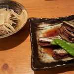 秀吉 - 鰯の煮付けと、鯵の南蛮漬け