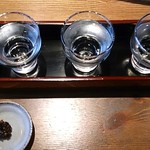 手打ち蕎麦 ほかげ - 会津地酒飲み比べ