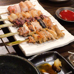 Kushiyaki Gen Shiki Minamiguchi Ten - 鶏串5本セット