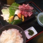 KAZOKUTEI - カルビ定食1200円