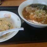 お食事 なかはら - ラーメン＋半炒飯セット750円