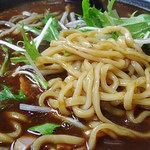 カレー屋けんちゃん - カレーラーメンの麺アップですｗ