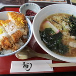 砂場そば処 - かつ丼ラーメン！