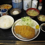 とんかつ有馬 - 上ロース定食：１３５０円+おろし：１６０円