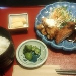 Wafu Restaurant Uokatsu - 日替わり定食(ミックスフライ)624円税込