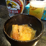 Hana Tako Shimokamimei Ten - 瓶ビールとお通しの煮物