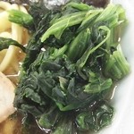 家系ラーメン 沼津家 - ほうれん草。