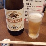 Unagi Kawano - 中瓶ビール