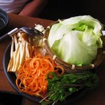 Shabu Shabu On Yasai Utsunomiya Izumigaoka Ten - ランチしゃぶしゃぶ定食の野菜２人前