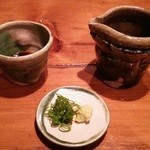 東京 土山人 - 蕎麦つゆと薬味