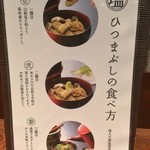 Asakusa Unatetsu Asakusaekimae Honten - 塩ひつまぶしの食べ方